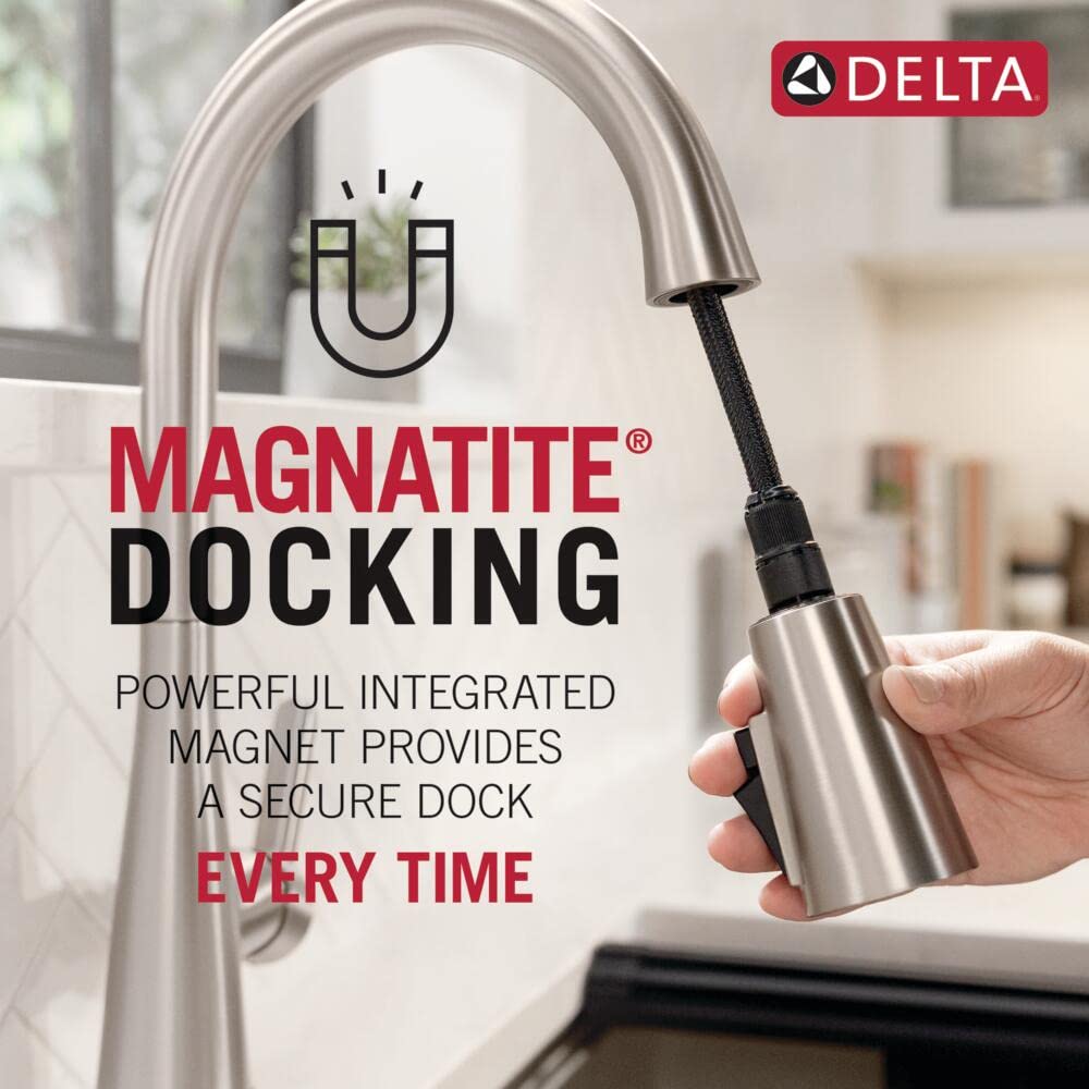 Delta Faucet Keele Spotshield Stainless Kitchen Faucet With Pull Down Sprayer,Kitchen Sink Faucet For Kitchen Sink, Magnetic Doc